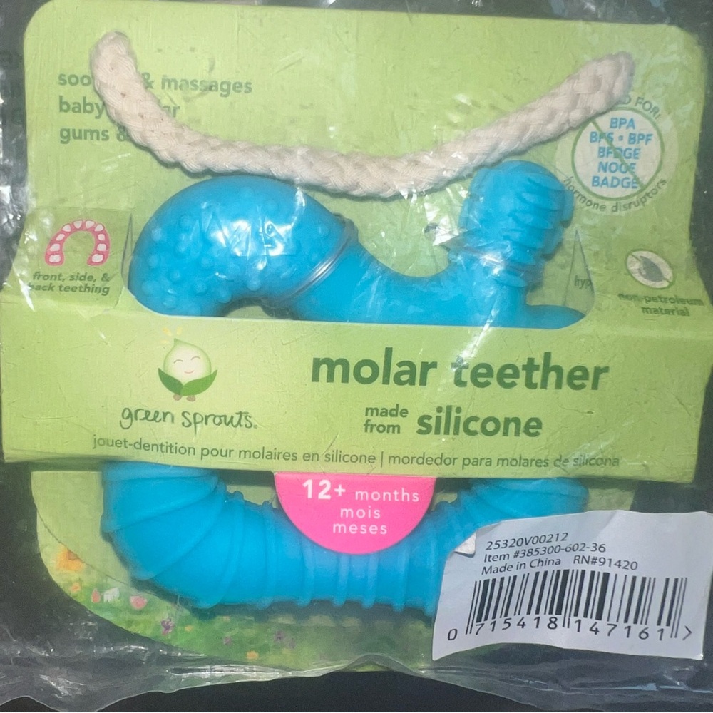 Green Sprouts Baby Blue Molar Teether